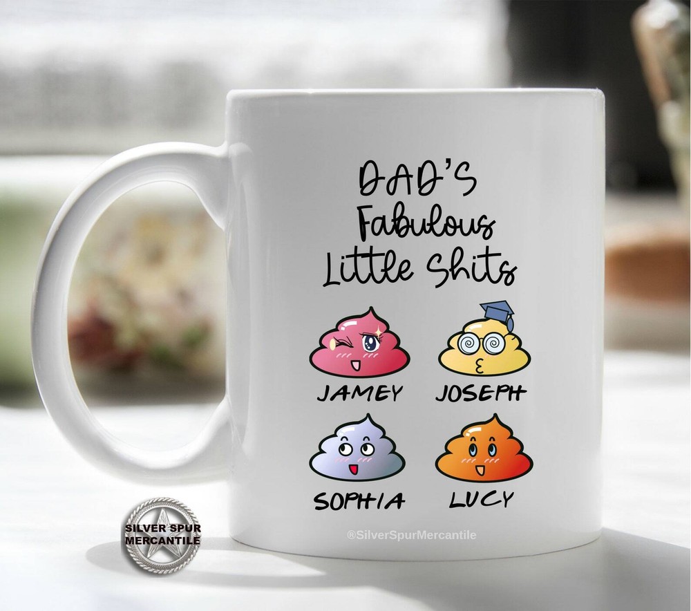 Dad Gift Dad Mug Daddy Gift From Children Father's Day Gift Dad's Little Shjts