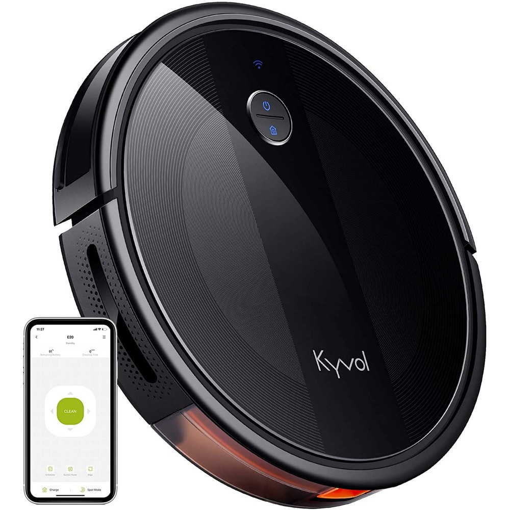 Kyvol WiFi Robot Vacuum Cleaner with 2000Pa Strong Suction 150mins Long Runtime Alexa App Control Smart Cleaning