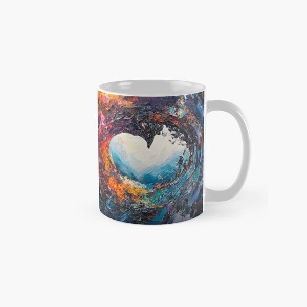 Abstract Art Mug Colorful Swirl Classic Mug, Gift For Family
