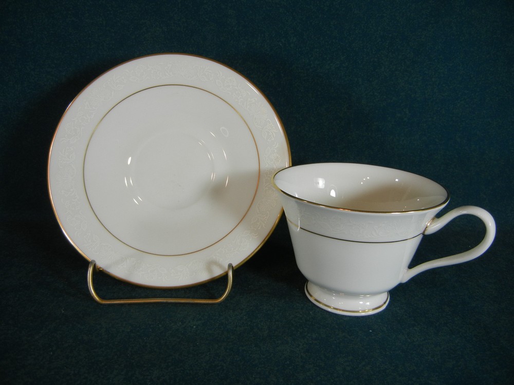 Oxford Lenox Division White Lace Cup and Saucer Set(s)