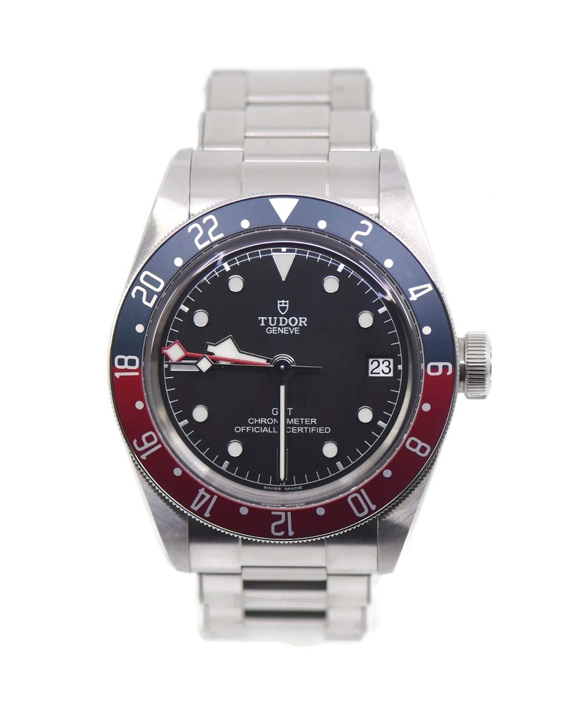Tudor Black Bay GMT Pepsi Stainless Steel Mens Watch 79830RB