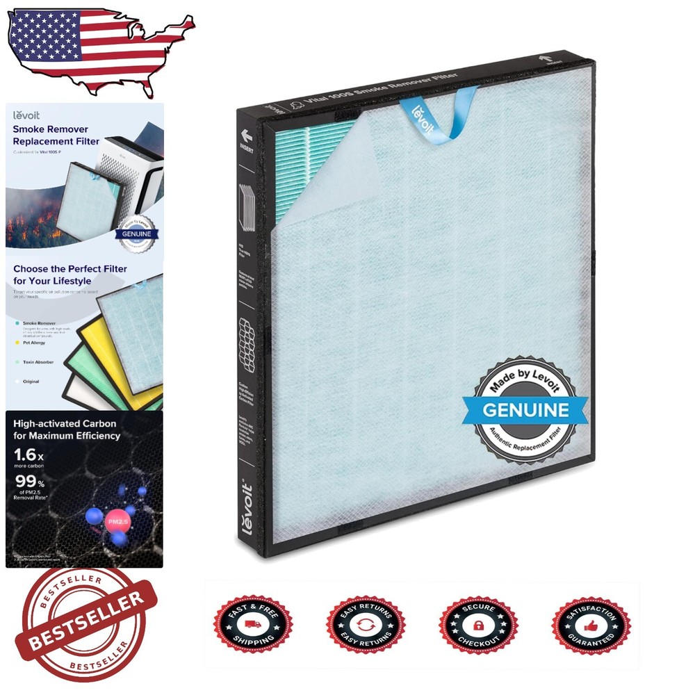 Vital 100S-RF-SR Smoke Odor & Pollutant Replacement Air Filter  