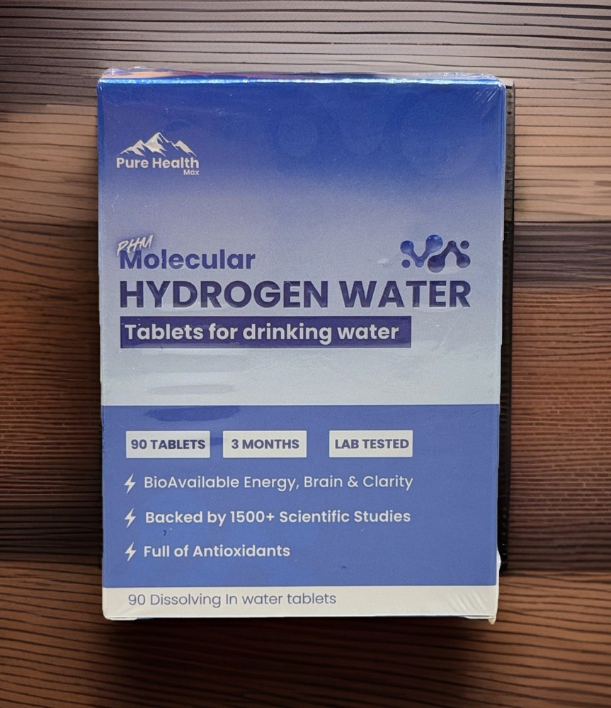 PHM Hydrogen Water Tubes, Tablets For Drinking Water Magnesium Electrolytes New