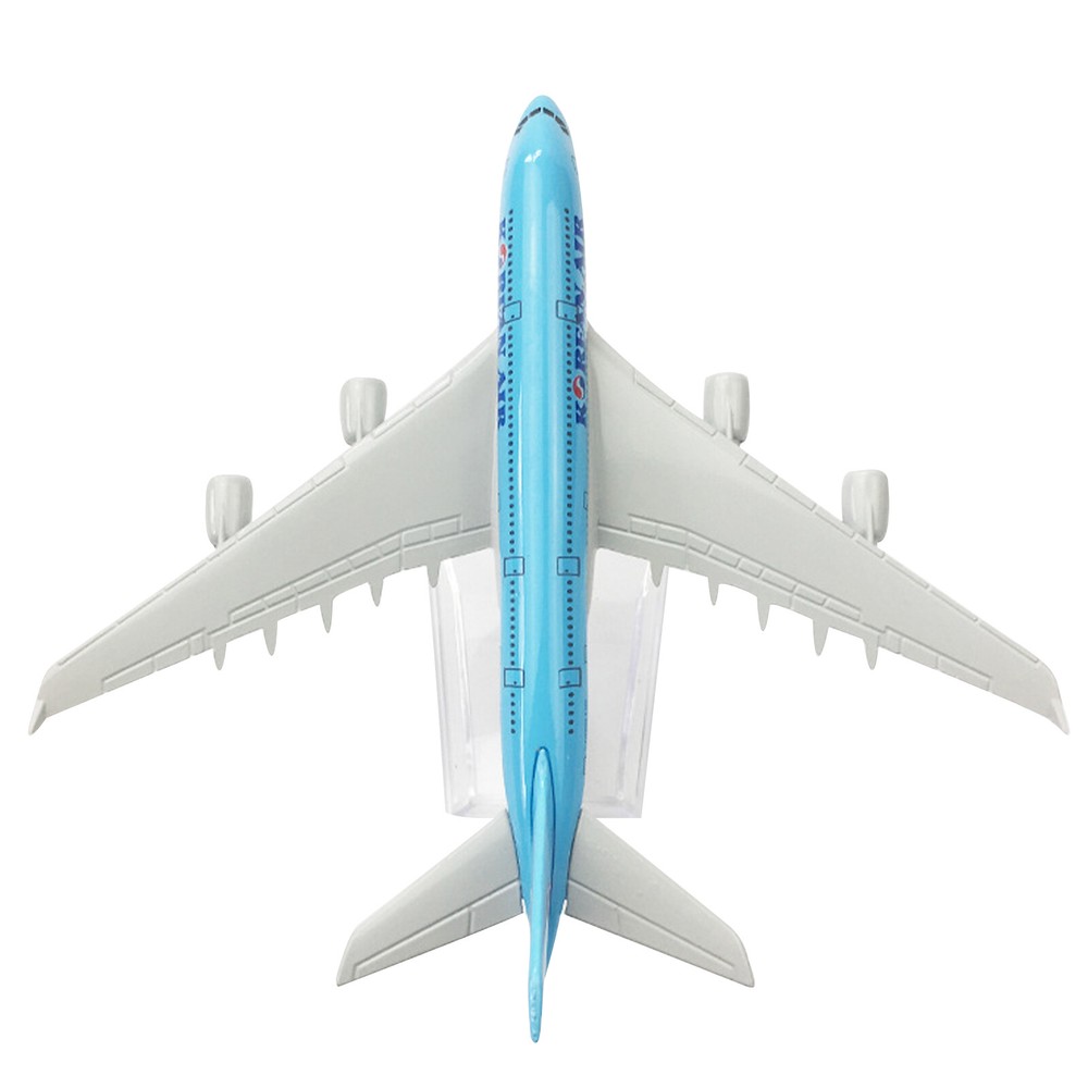Airplane Model Diecast Planes 16cm Korean Air A380 Model Plane 1:400 Alloy Model