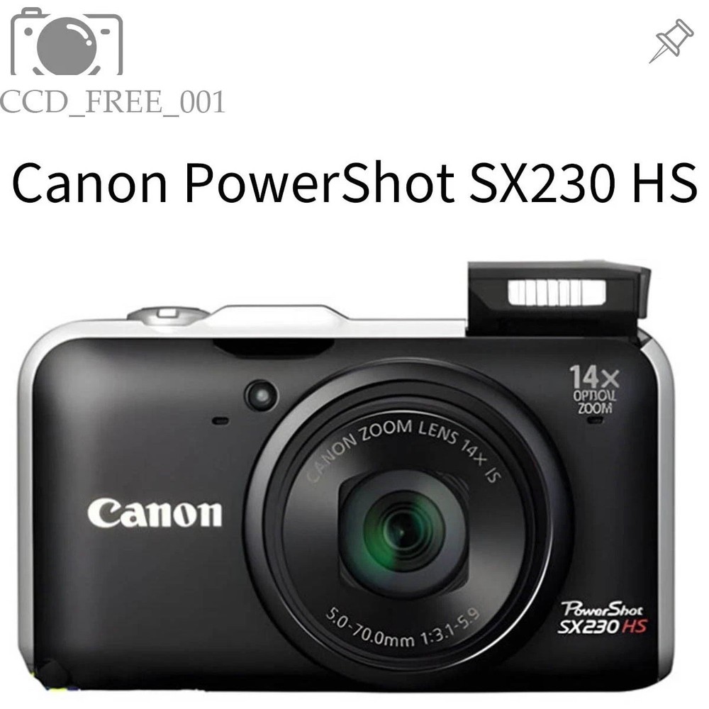 Canon PowerShot SX230 HS Digital Camera 12.1MP 14x Optical Zoom Auto Focus Black