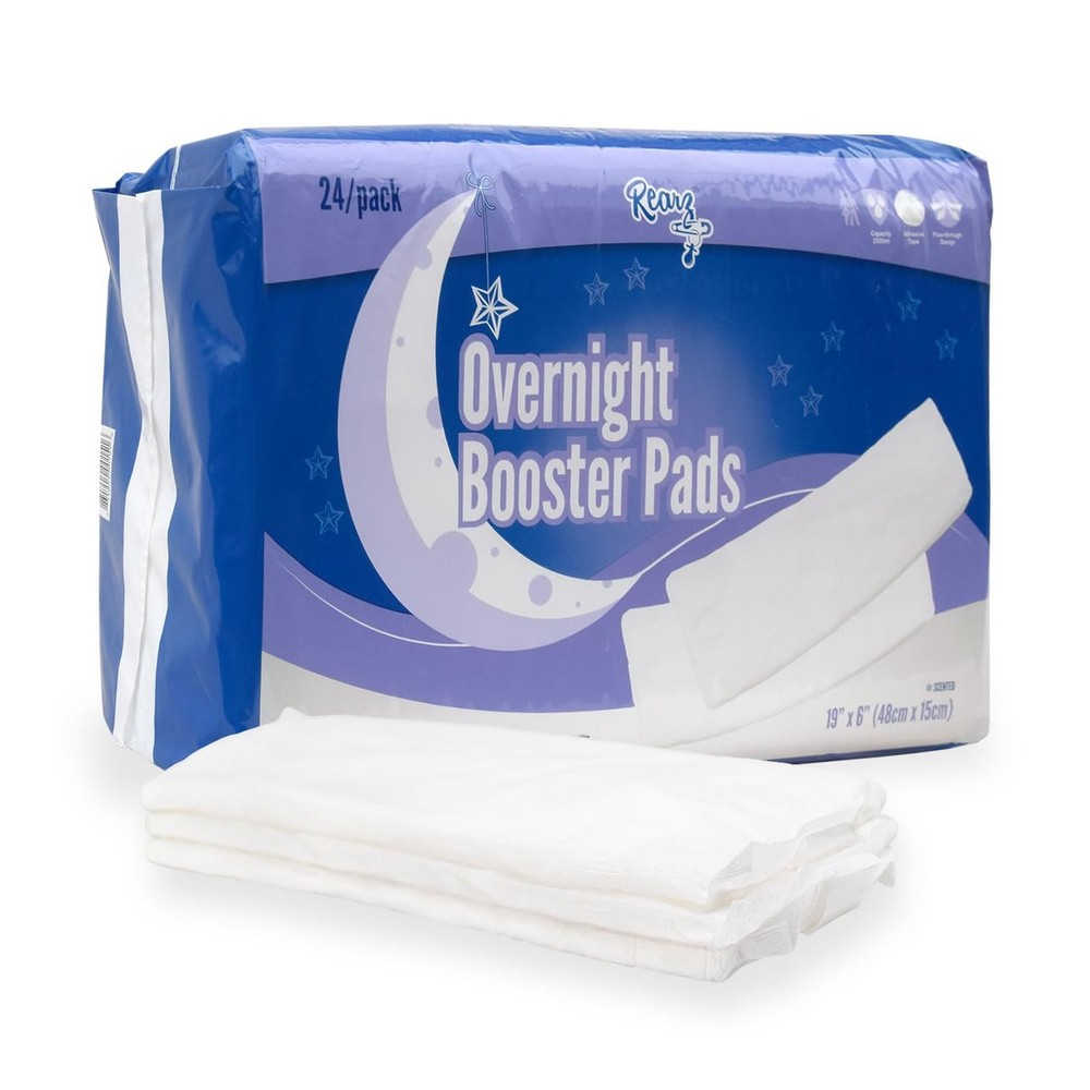 Overnight Pads, Scented, X-Large with Adhesive Strip, 2500 ml Mega Capacity