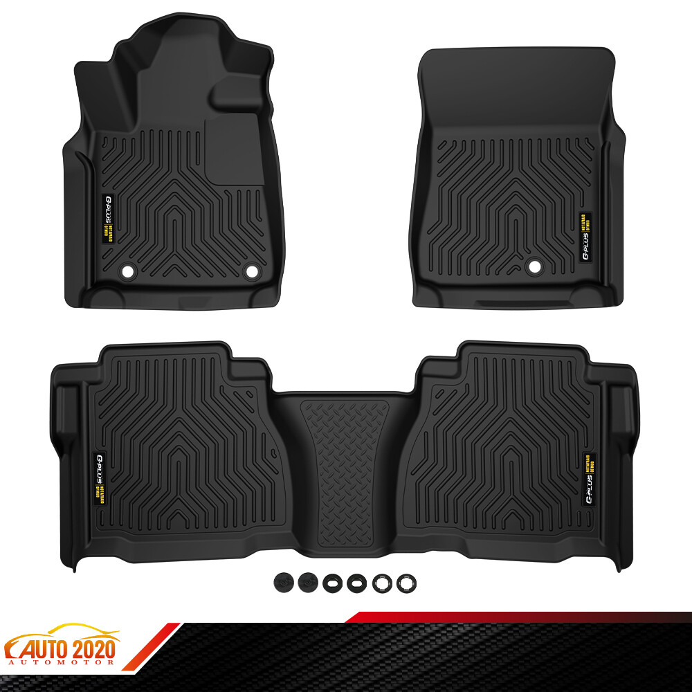 2007-2011 Toyota Tundra Double Cab CrewMax Custom- Fit All-Weather TPE Floor Mats