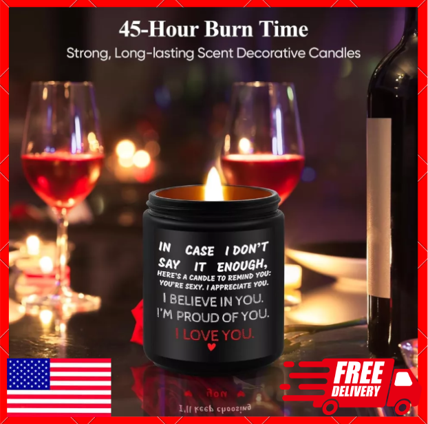 Valentines Day Gift Candles, Wife Romantic Valentine Present For Her I Love You-image