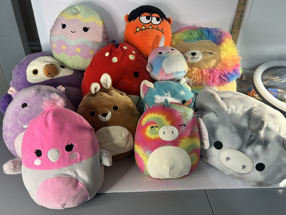Squishmallow Lot Various Sizes Animals Monster Unicorn Collectibles
