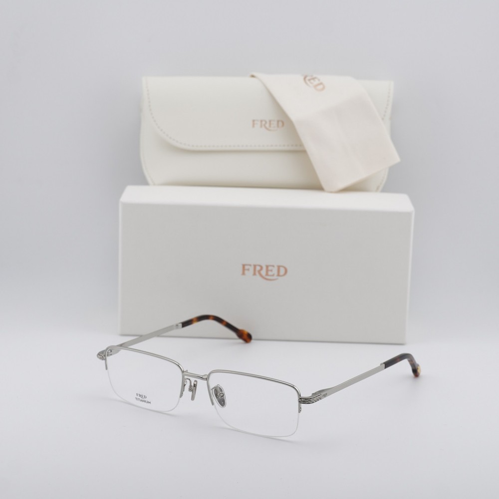 Fred FG50024U 016 Palladium 55mm Eyeglasses New Authentic