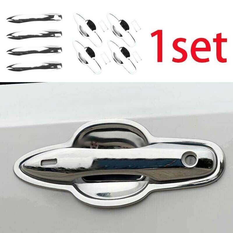 Toyota Corolla Cross 2022-2023 Chrome Steel Door Handle Cover Trim