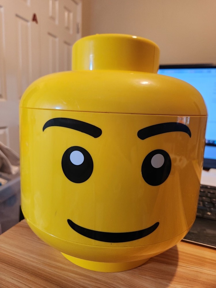 LEGO Head Brick Storage Sorter Separator w/2 Trays & Random Legos Large