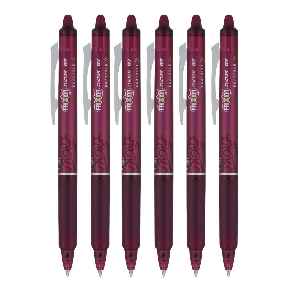 Pilot FriXion Ball Clicker Retractable Erasable Gel Pen, Fine Point, 0.7mm, B...