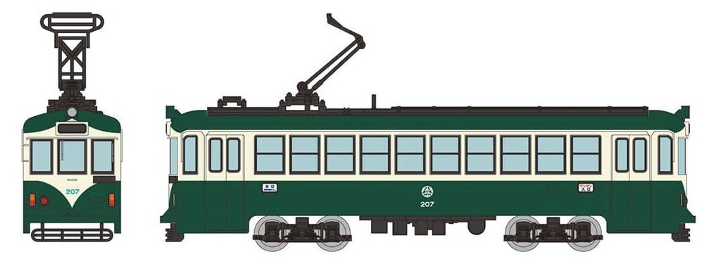 Railway Collection Tosa Denko 200 Series 207 Diorama Model