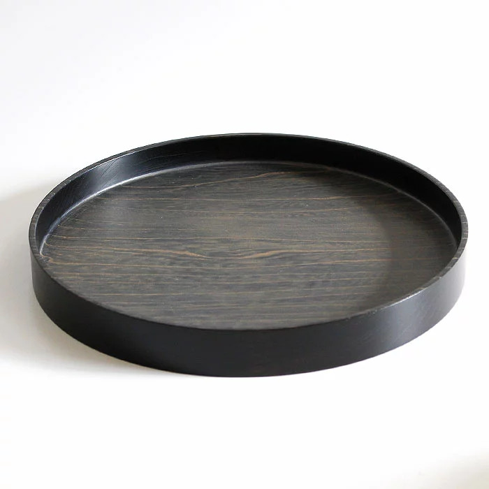 Lacquer Tray Luxury Tray Wooden Tea Tray Round Tray Gift Tray Made in Japan