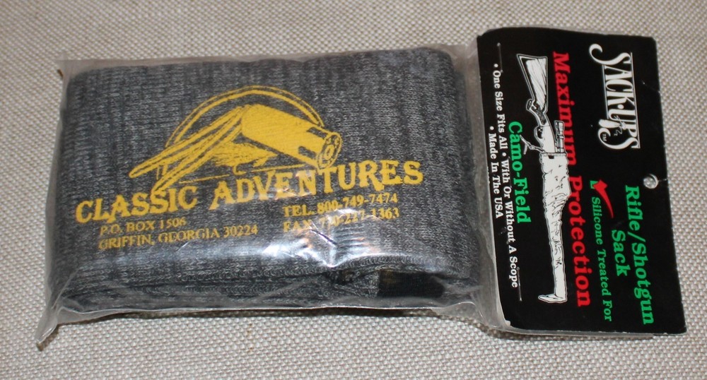 Sack Ups Gray Rifle Shotgun Sack Cover Sleeve 1 size fits all Silicon treated us