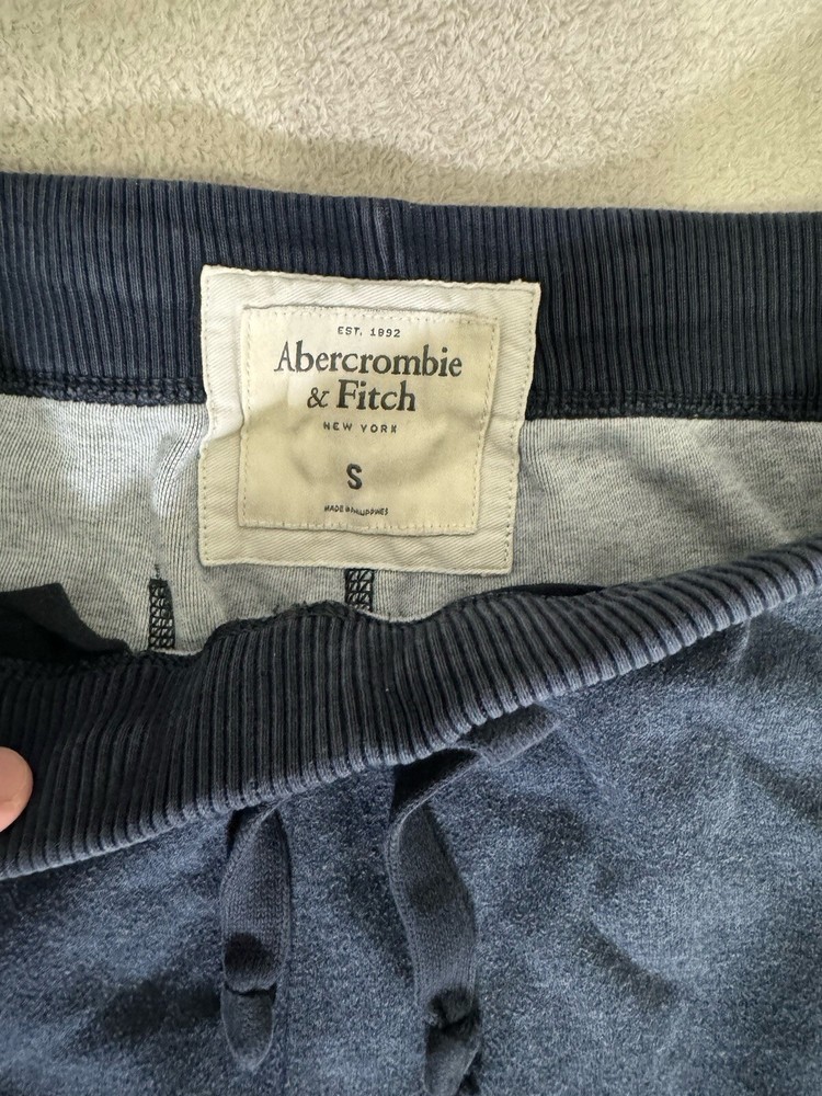 Abercrombie Fitch Jogger Sweatpants Mens Small S Blue Gym Active
