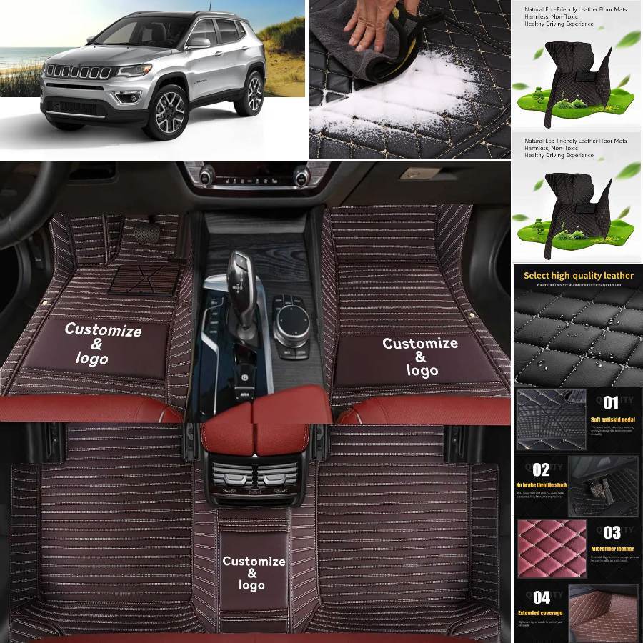 2021-2025 Jeep Compass Custom Luxury Waterproof Floor Mats & Cargo Liners  