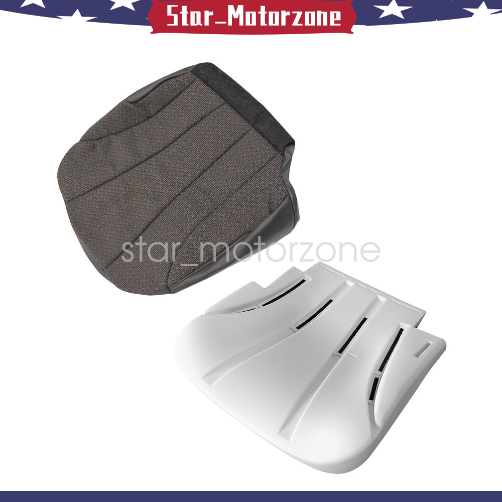 Driver Bottom Cloth Seat Cover Dark Gray Foam Pad For 99-02 Chevy Silverado WT