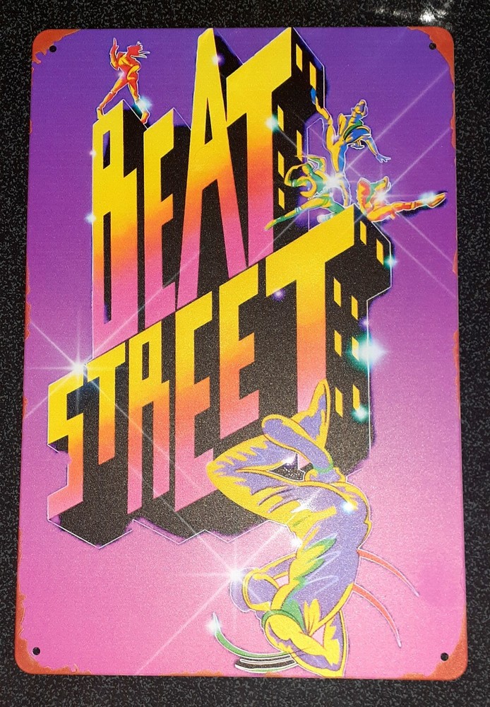 Vintage Beat Street Metal Wall Art Poster