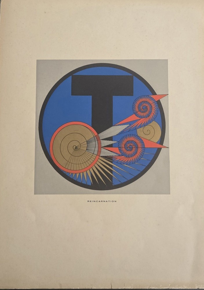 10 Vintage Olga Fröbe-Kapteyn Screenprints From Meditation Series (rare, 1930s)