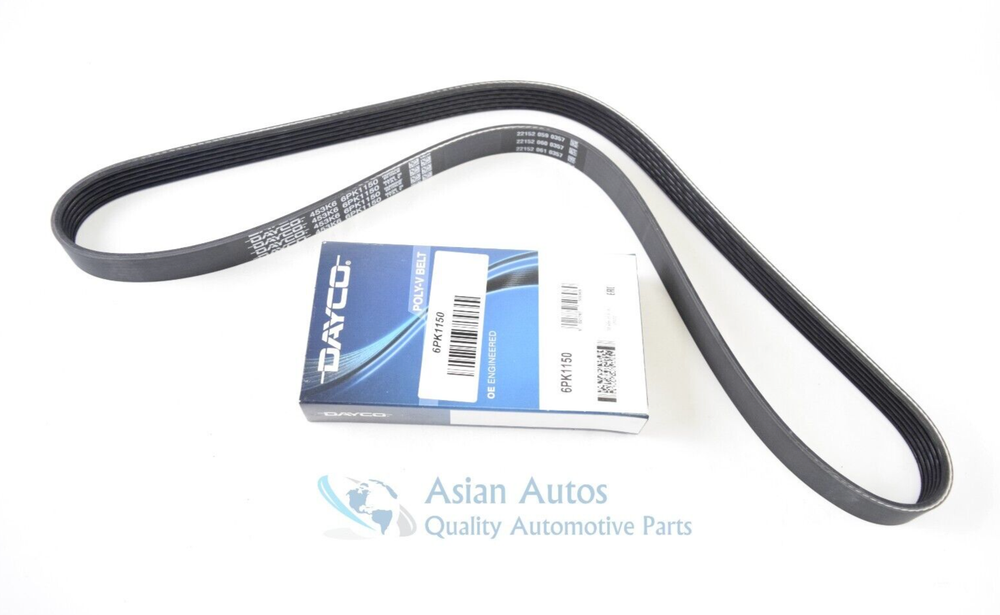 Dayco Serpentine Belt 6PK1150 Fits Toyota Avalon Camry Supra RAV4 & Prime  -image