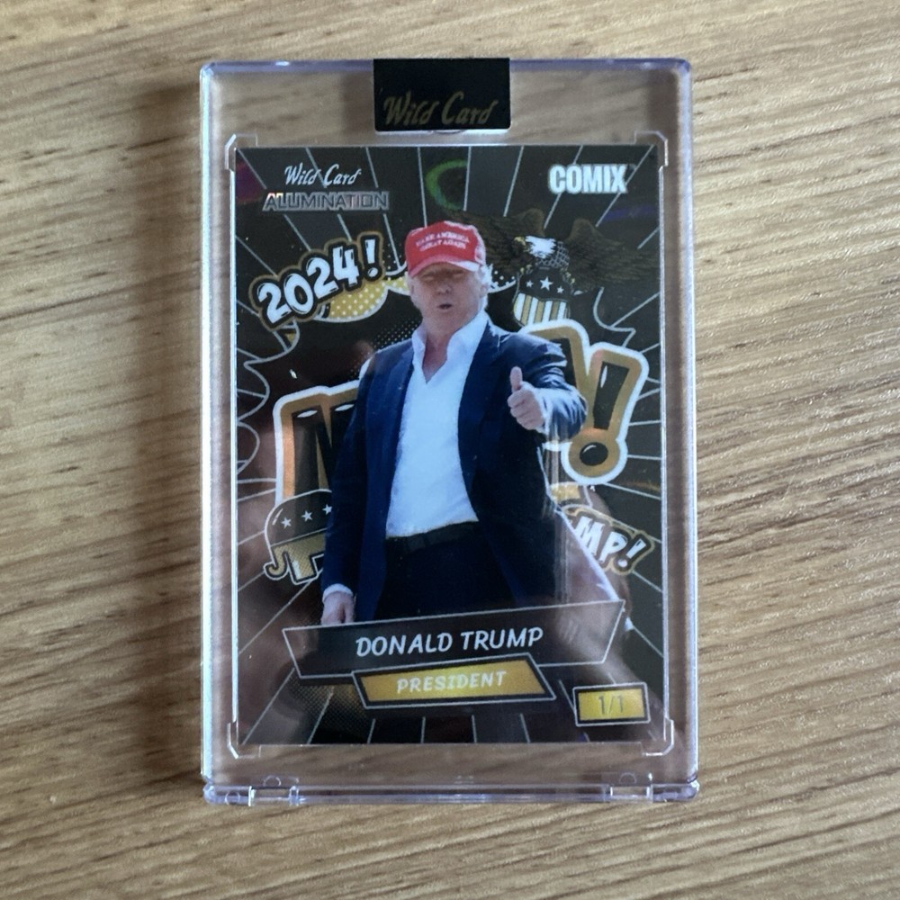 2024 Wild Card Alumination - President Donald J Trump - Comix 1/1 - ENCASED!