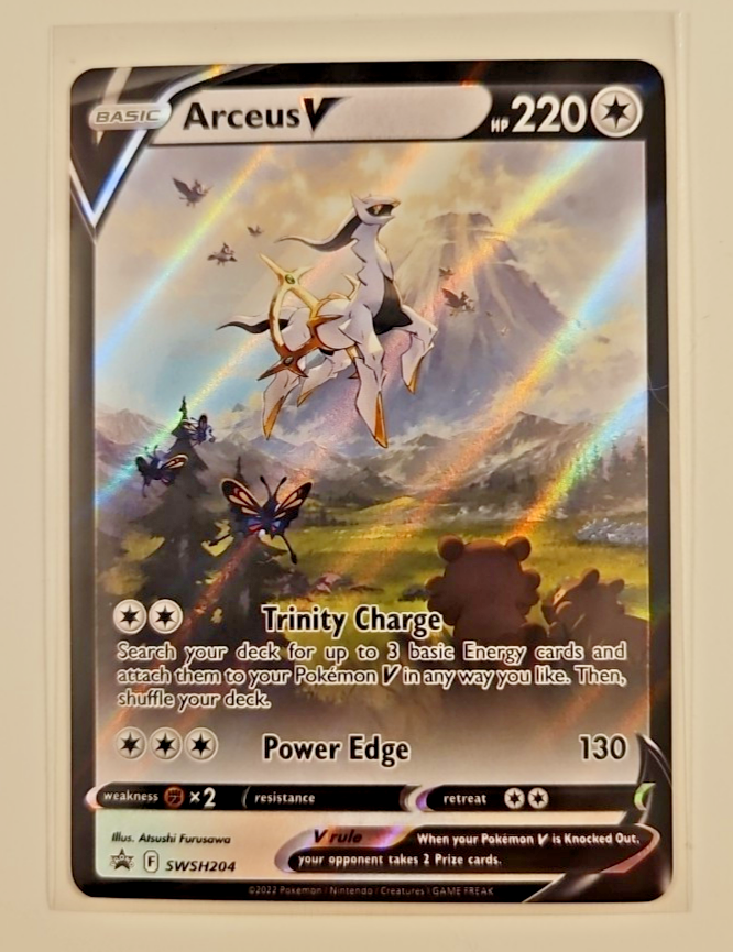 Pokemon Tcg Arceus V SWSH204 Alternate Art Black Star Promo Pack Fresh NM