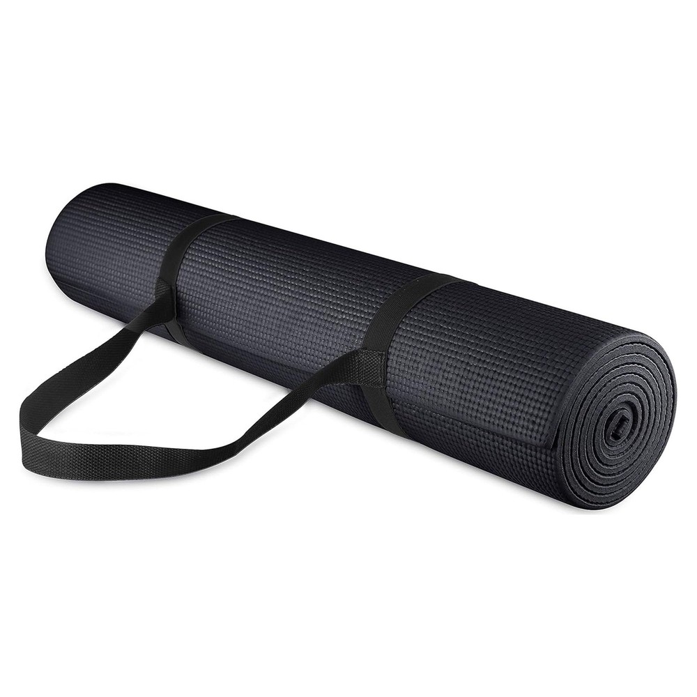 14Inch High-Density Non-Slip Yoga Mat with Carry Strap for Workouts