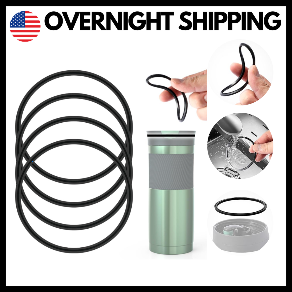 4 Pack Replacement Gasket Compatible with Contigo Snapseal Byron Travel Mug 16oz