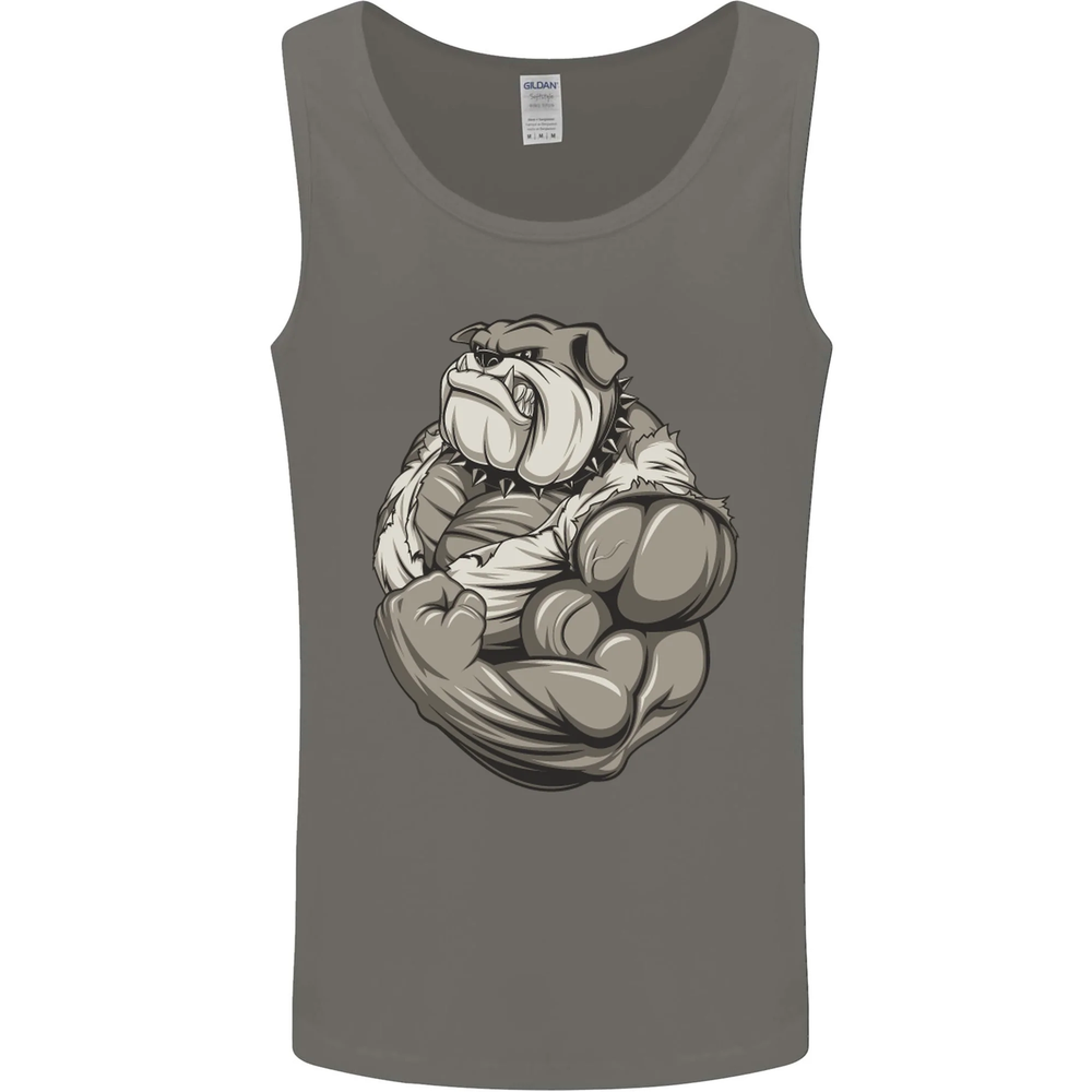 Bulldog Gym Bodybuilding Training Top Mens Vest Tank Top