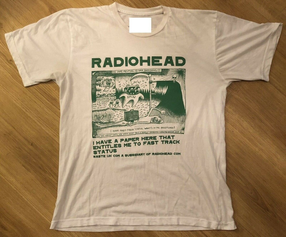 SALE Radiohead Shirt, Radiohead 80s Rock Band T-shirt short sleeve gifts tee