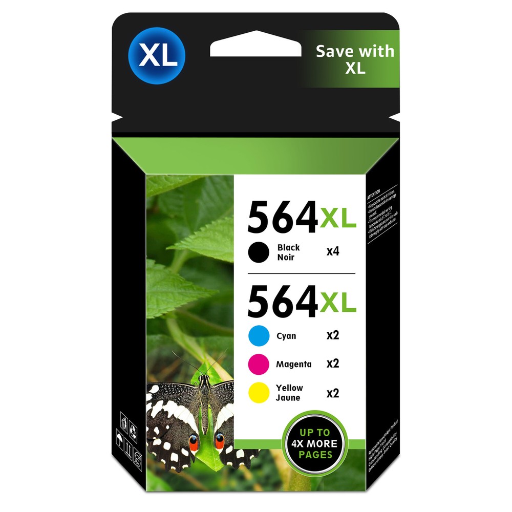 Printer Ink Cartridges For HP 564XL 564 XL Photosmart 6510 6520 7510 7520 LOT