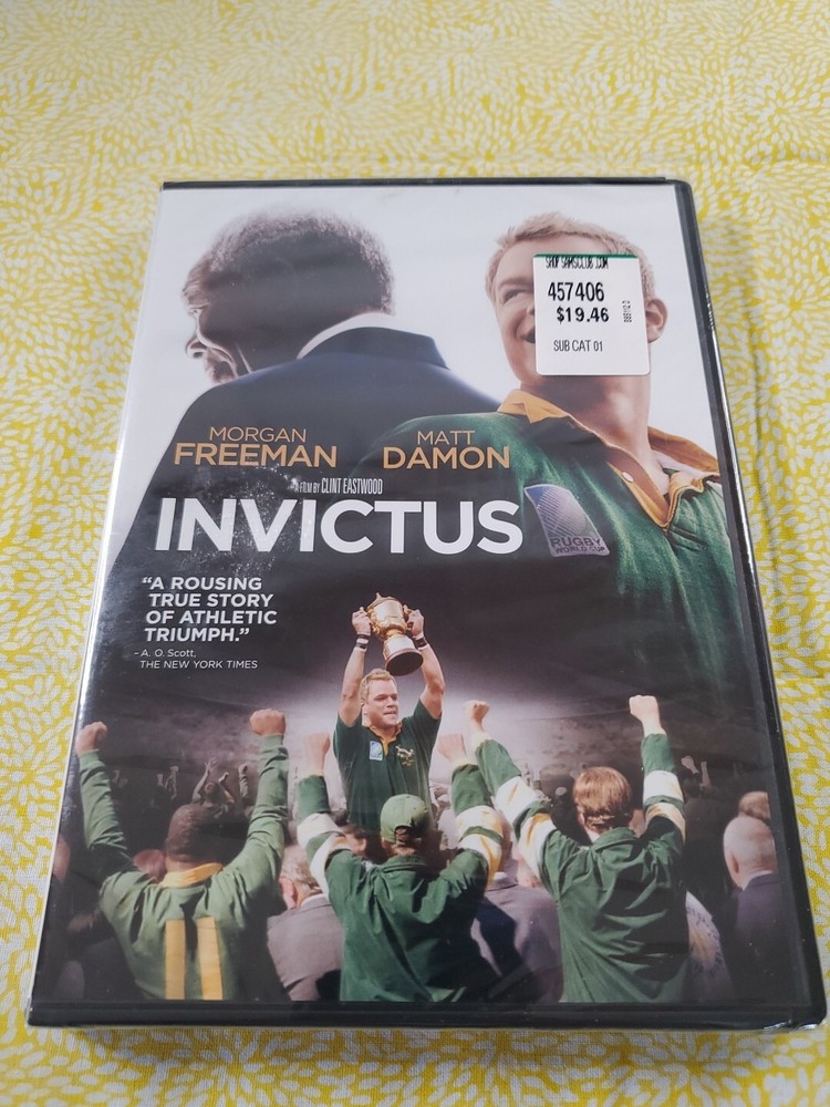 INVICTUS Apartheid Nelson Mandela Matt Damon Morgan Freeman Rugby Team DVD NEW