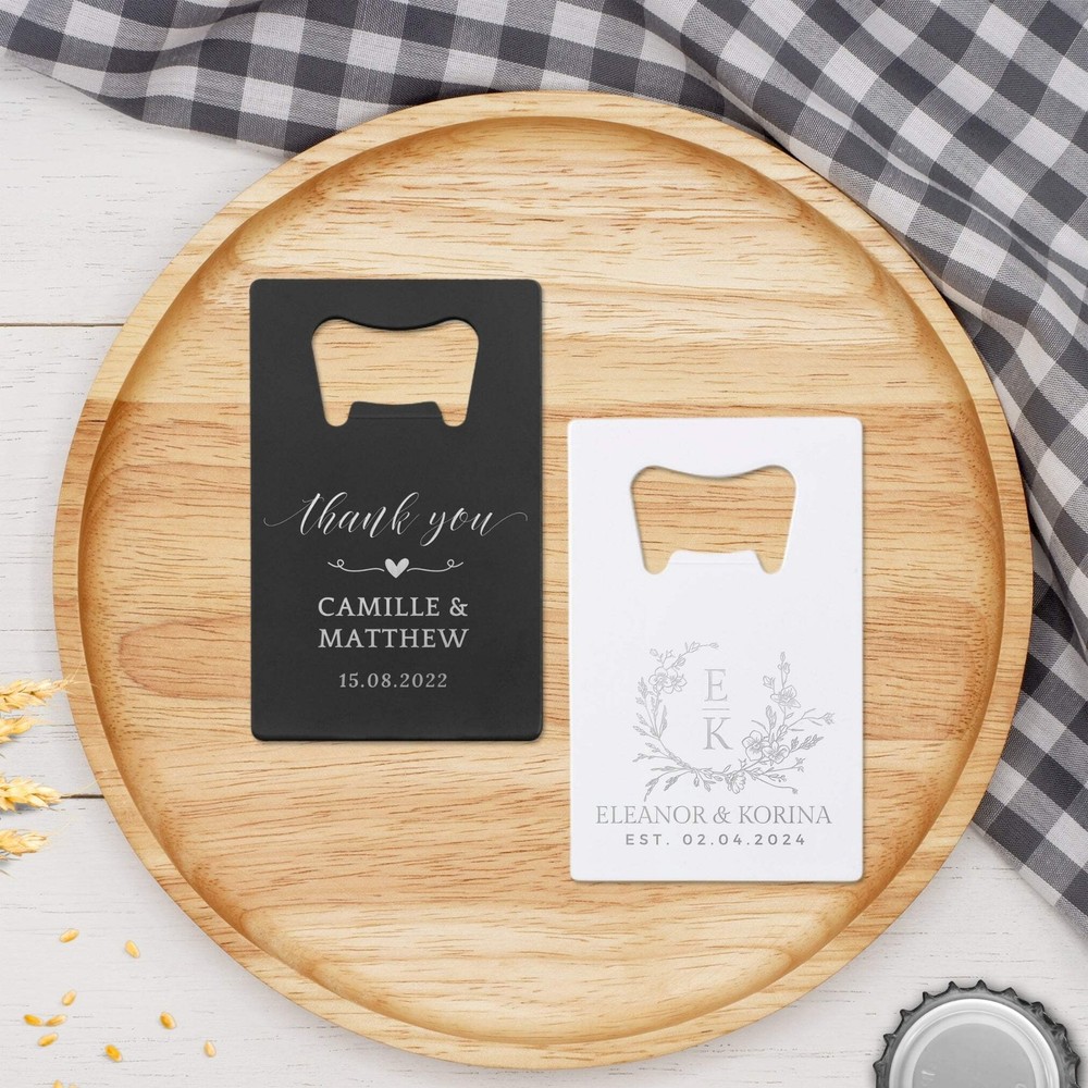 Custom Engraved Credit Card Bottle Opener Party Favour