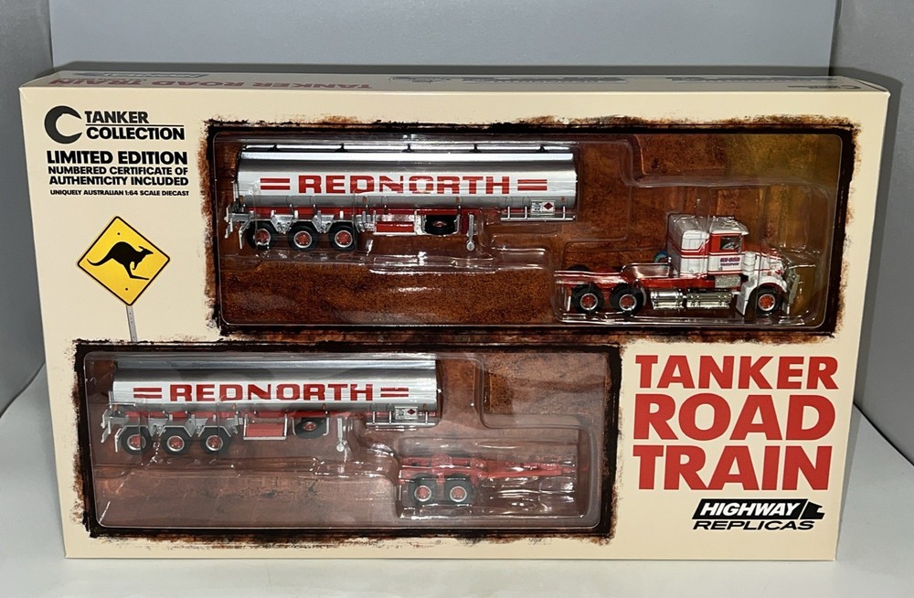 Highway Replicas 1:64 Kenworth SAR Road Train 'RedNorth' New Open Box