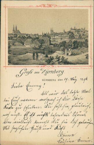 Postcard Nuremberg 1896 (No.892)