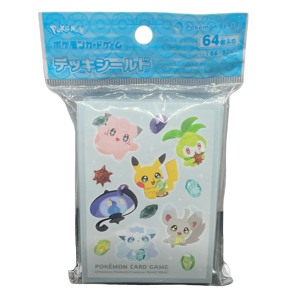 Pokemon SHINKA NO ISHI Card Sleeves 64ct Pokémon Center Japan US SELLER