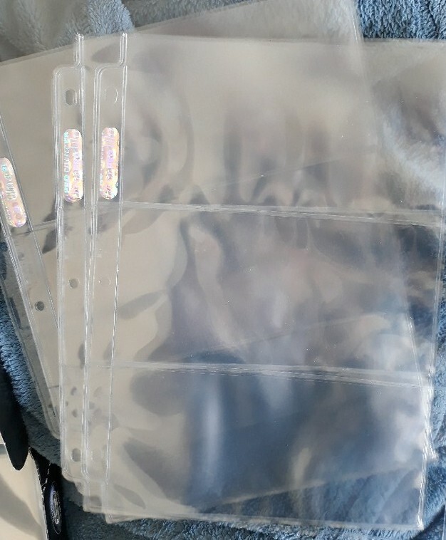 (10) Ultra Pro 3-Pocket Platinum Series Album Pages for Banknotes etc. (UP3P-3)