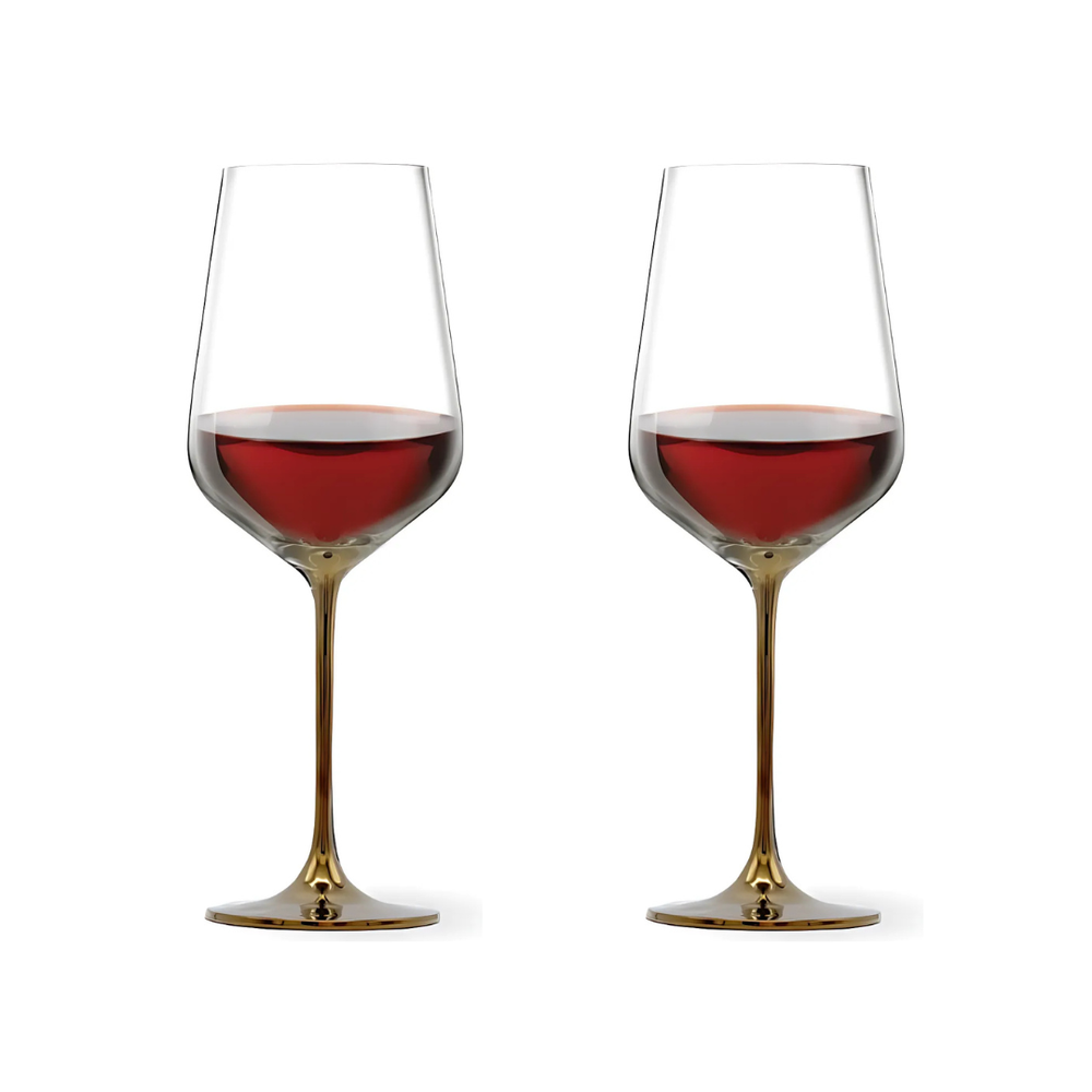 Premium 750mL Artisan Copper Wine Glasses - Full-Bottle Size-image