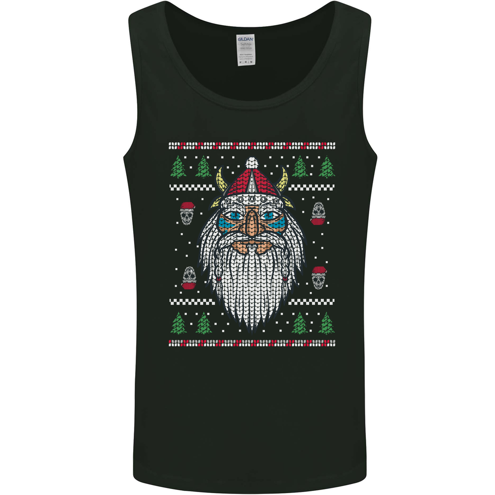 Christmas Viking Funny Thor Odin Valhalla Mens Vest Tank Top