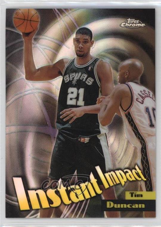 1998-99 Topps Chrome Instant Impact Refractor Tim Duncan #I1 HOF