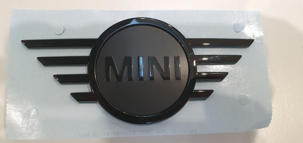 New Genuine MINI F55 F56 F57 Piano Black Rear Wing Badge 51149880866