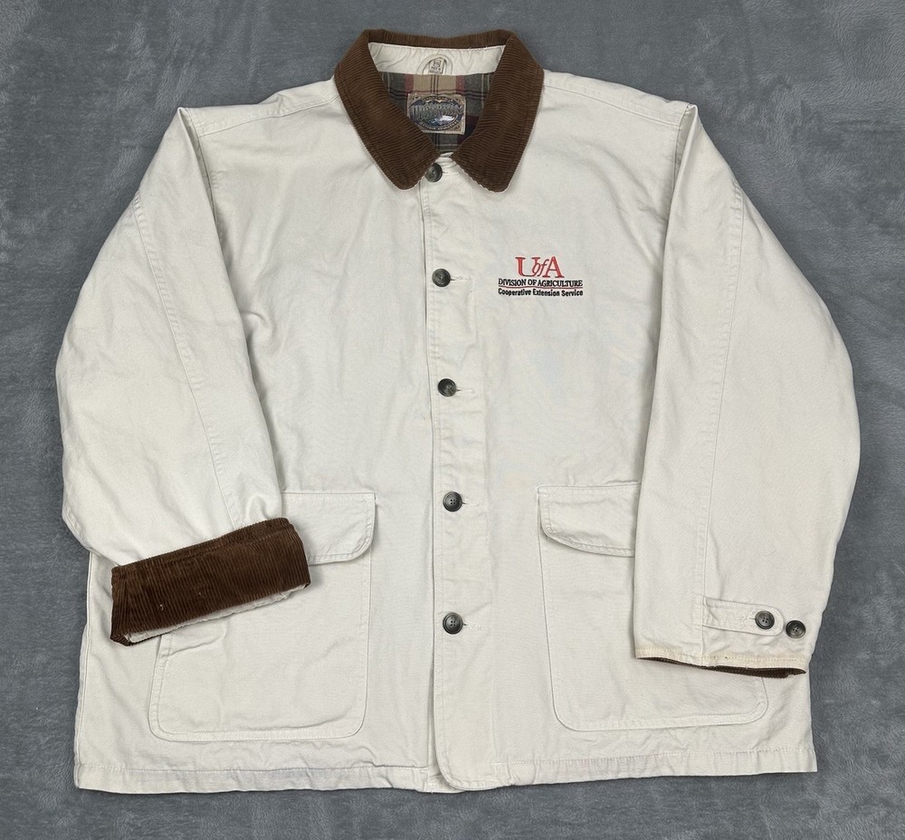 VTG Dunbrooke Upstream Jacket Mens XXL Canvas Chore Flannel Lined Coat READ