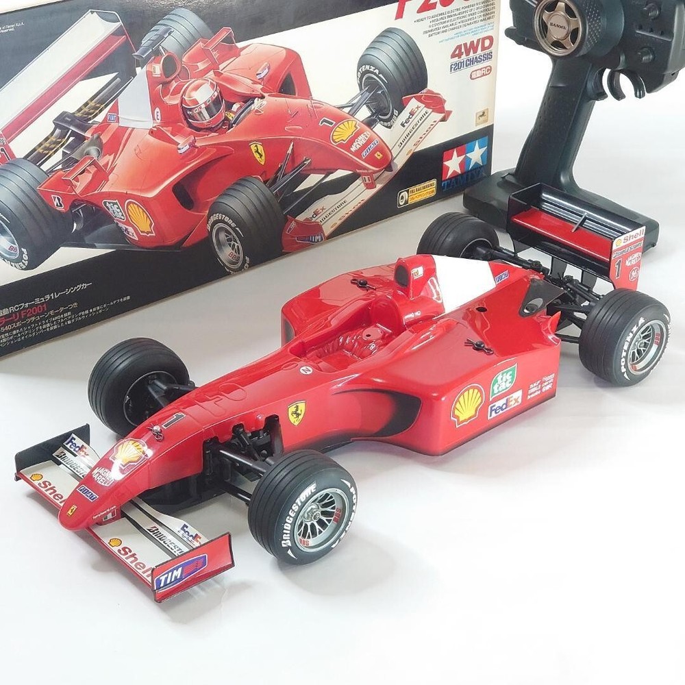 Tamiya F201 Ferrari F2001 with RC mechanism RC F1 radio control set