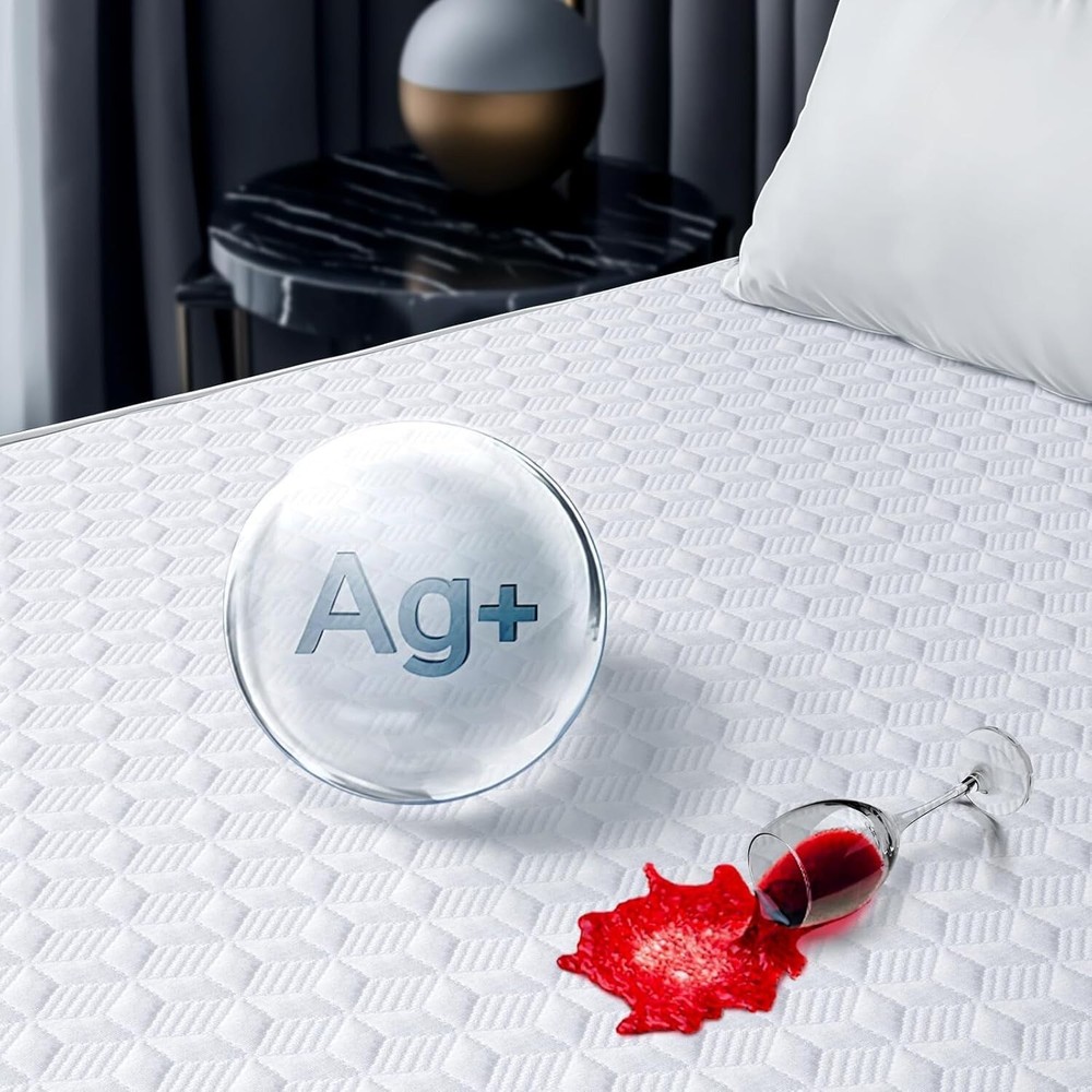 King Mattress Protector Made from Silver-Infused Bamboo Rayon for Better Health