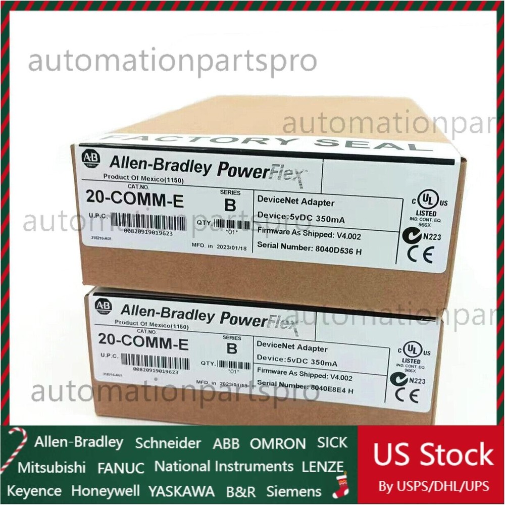 Factory Sealed Allen Bradley 20-COMM-E SER B Ethernet / IP Adaptor US Free Tax
