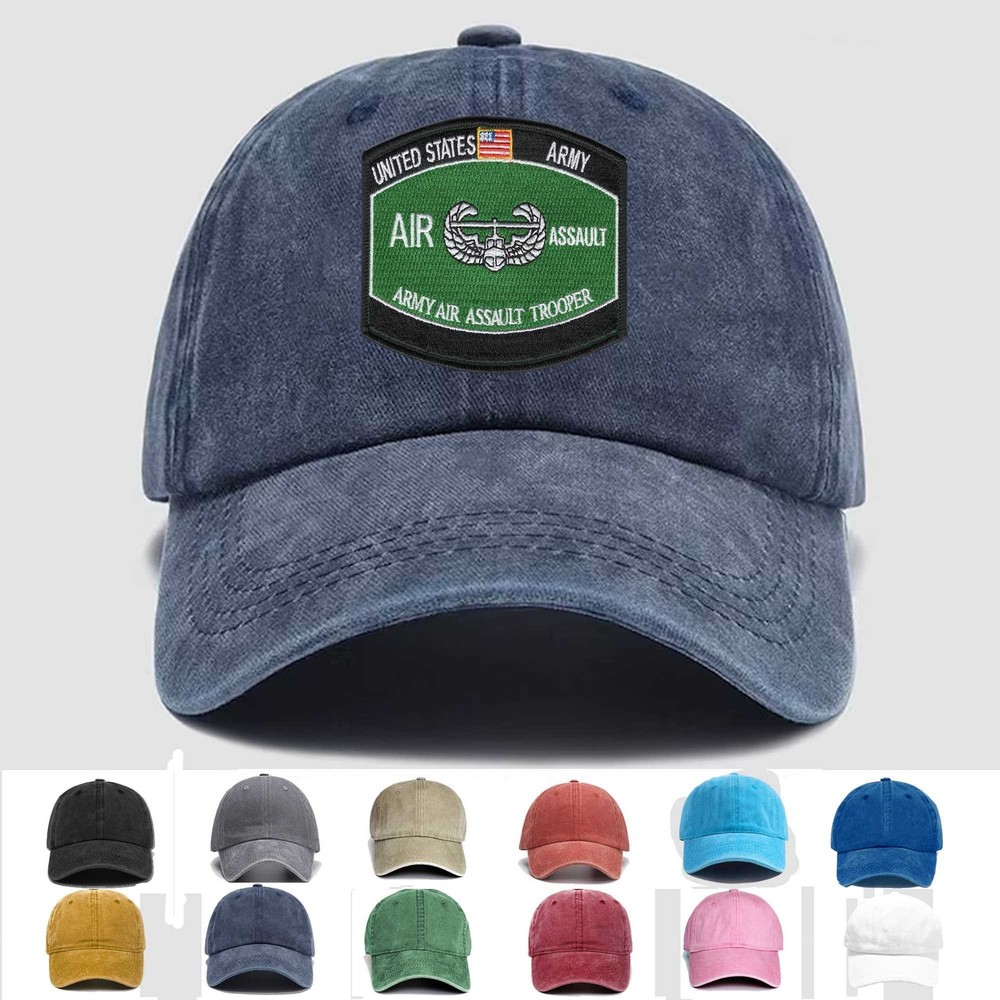 Custom Embroidered Hat Army Air Assault, Veteran Cap, Trucker Hat, Gift Idea