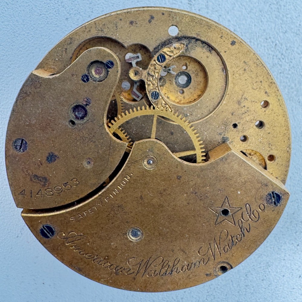 Antique 1889 Waltham 11 Jewel Mechanical Pocket Watch Movement 14s 12 USA