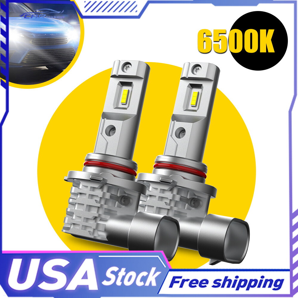 2PC 9005 Auxito LED Headlight Bulb Plug and Play 6500K Super White Bright 1700LM